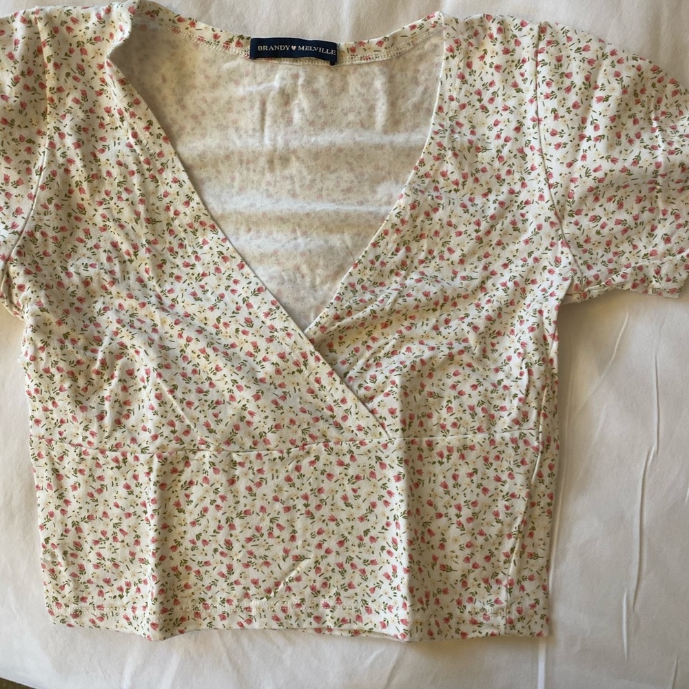 Brandy Melville Floral Amara Top